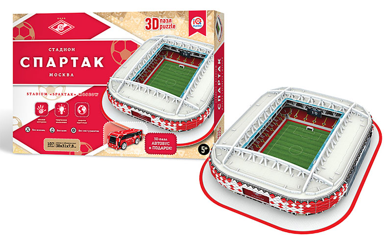 Компания «Смарт» выпустила 3D-пазлы с символикой ФК «Спартак»